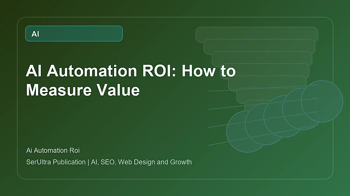 AI Automation ROI: How to Measure Value visual guide about AI automation ROI