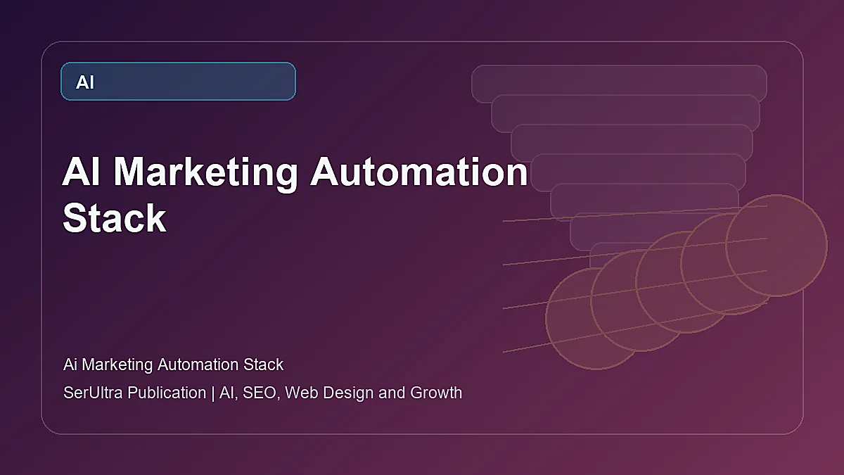 AI Marketing Automation Stack visual guide about AI marketing automation stack