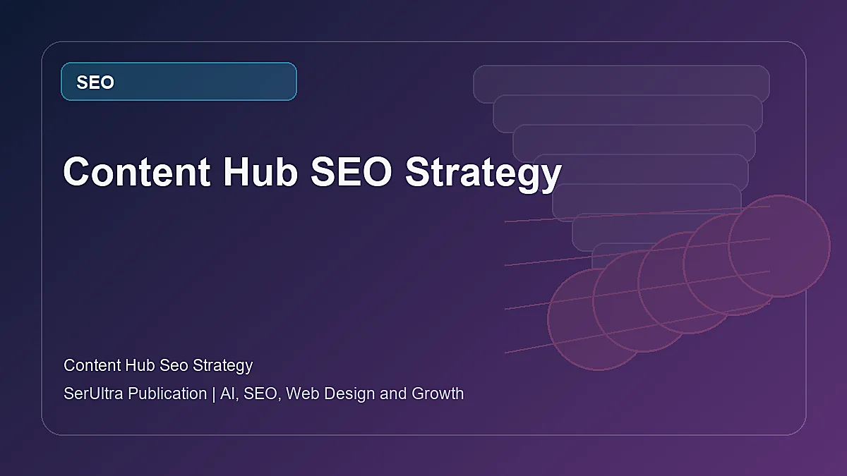 Content Hub SEO Strategy visual guide about content hub SEO strategy