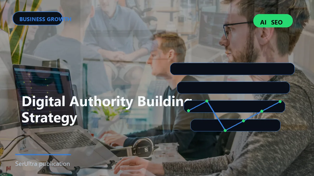 Digital Authority Building Strategy visual guide about digital authority building