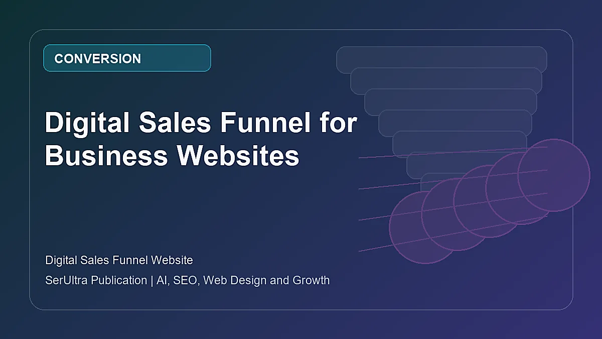 Digital Sales Funnel for Business Websites visual guide about digital sales funnel website