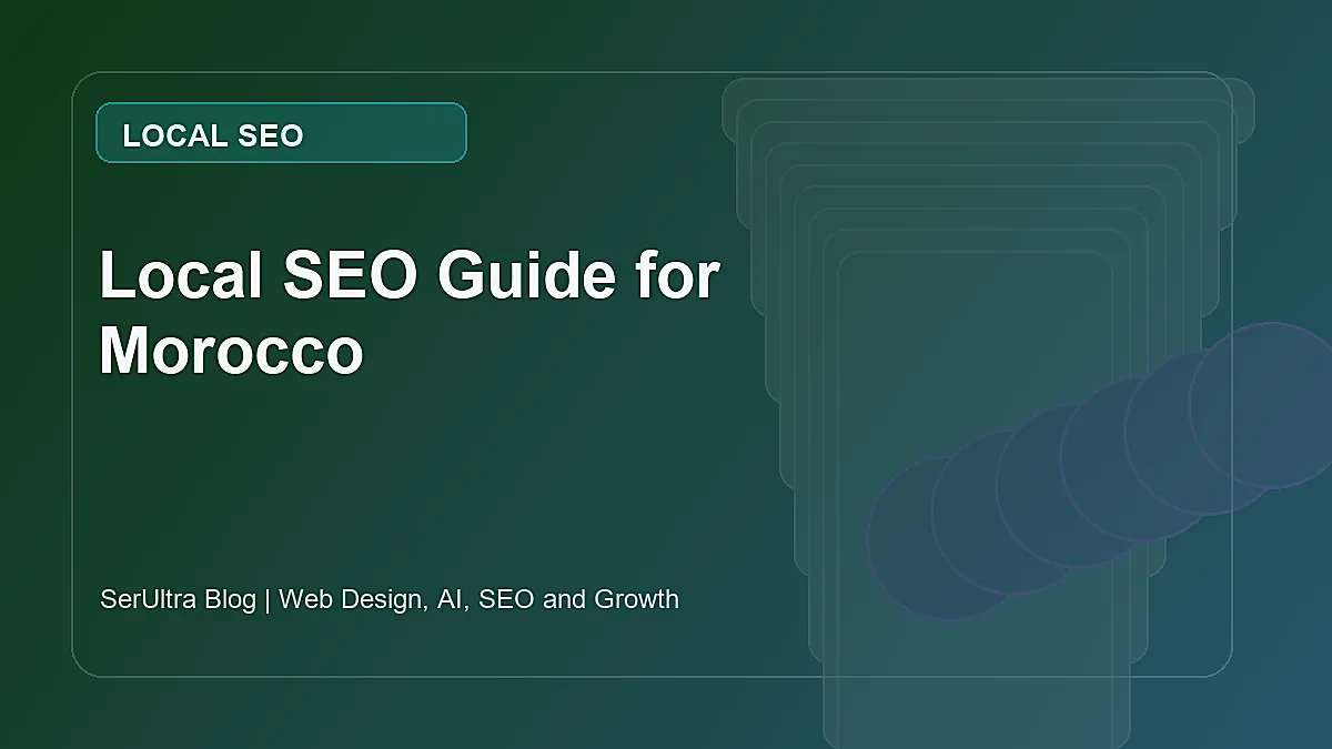 Local SEO Guide for Morocco featured image by SerUltra showing modern seo strategy
